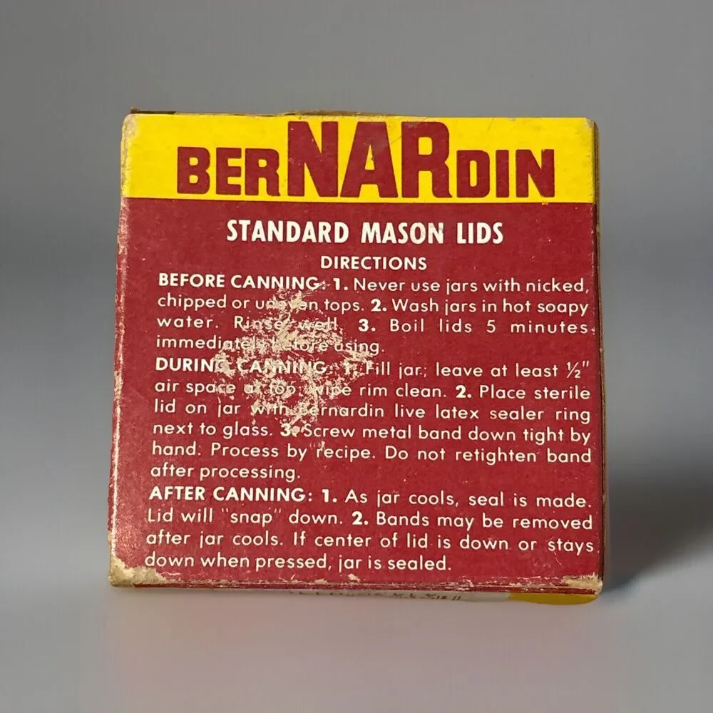 Mixed Lot Canning Jar Lids 6 Magic Button 8 Ball 1 Bernardin In Bernardin Box